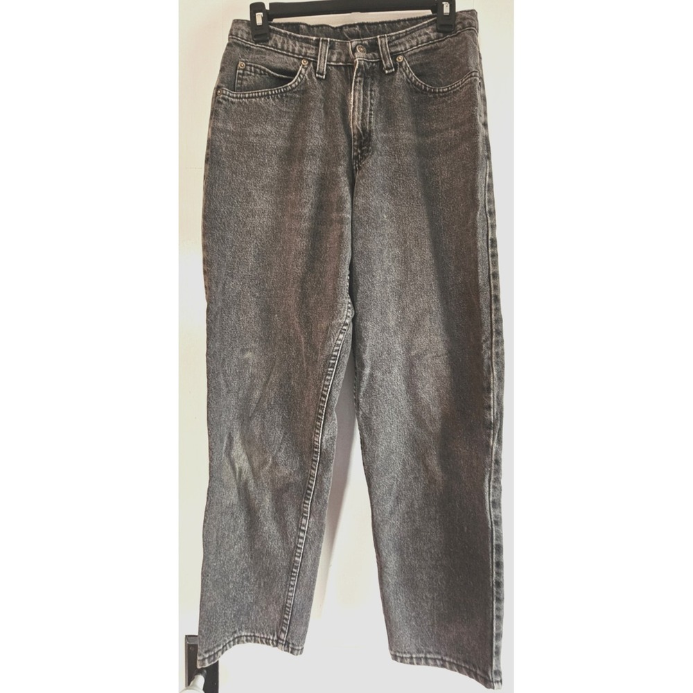 Vintage AUTHENTIC BRITTANIA USA made W29 L 28 men‎ tapered black wash jeans